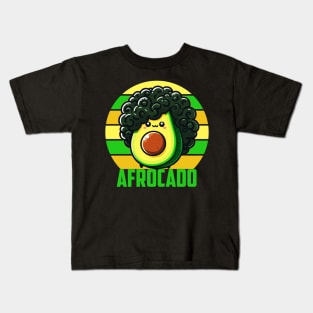 Afrocado - Funny African American Avocado Kids T-Shirt